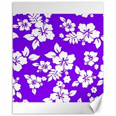 Violet Hawaiian Canvas 11  X 14   by AlohaStore