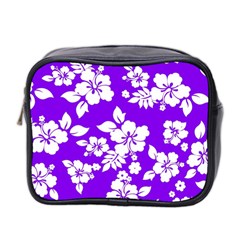 Violet Hawaiian Mini Toiletries Bag 2-side by AlohaStore