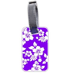 Violet Hawaiian Luggage Tags (two Sides) by AlohaStore