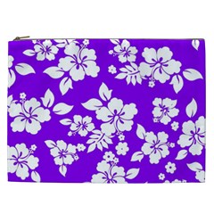 Violet Hawaiian Cosmetic Bag (xxl) 