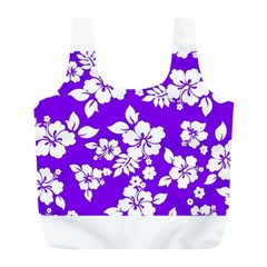 Violet Hawaiian Full Print Recycle Bags (l)  by AlohaStore