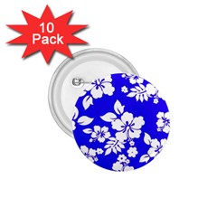 Deep Blue Hawaiian 1 75  Buttons (10 Pack) by AlohaStore