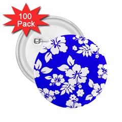 Deep Blue Hawaiian 2 25  Buttons (100 Pack)  by AlohaStore