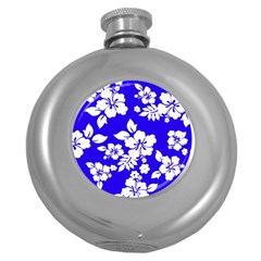 Deep Blue Hawaiian Round Hip Flask (5 Oz) by AlohaStore