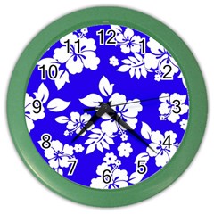 Deep Blue Hawaiian Color Wall Clocks by AlohaStore