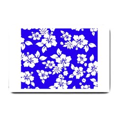 Deep Blue Hawaiian Small Doormat  by AlohaStore