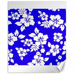 Deep Blue Hawaiian Canvas 11  X 14   by AlohaStore