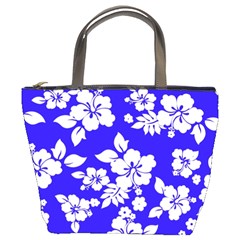 Deep Blue Hawaiian Bucket Bags by AlohaStore