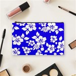 Deep Blue Hawaiian Cosmetic Bag (Medium)  Front