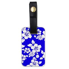 Deep Blue Hawaiian Luggage Tags (one Side)  by AlohaStore