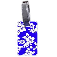 Deep Blue Hawaiian Luggage Tags (two Sides) by AlohaStore