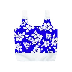 Deep Blue Hawaiian Full Print Recycle Bags (s)  by AlohaStore