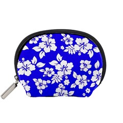 Deep Blue Hawaiian Accessory Pouches (small)  by AlohaStore