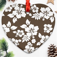 Sepia Hawaiian Ornament (heart)  by AlohaStore