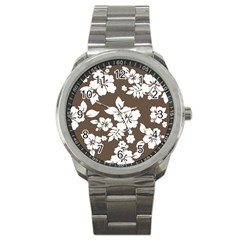 Sepia Hawaiian Sport Metal Watch by AlohaStore