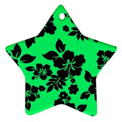 Dark Lime Hawaiian Ornament (star)  by AlohaStore