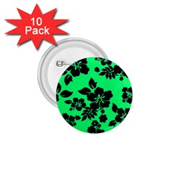 Dark Lime Hawaiian 1 75  Buttons (10 Pack) by AlohaStore