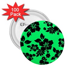 Dark Lime Hawaiian 2 25  Buttons (100 Pack)  by AlohaStore