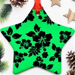 Dark Lime Hawaiian Star Ornament (Two Sides)  Back