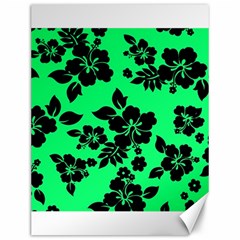 Dark Lime Hawaiian Canvas 12  X 16   by AlohaStore