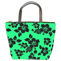 Dark Lime Hawaiian Bucket Bags by AlohaStore