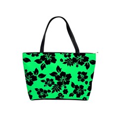 Dark Lime Hawaiian Shoulder Handbags by AlohaStore