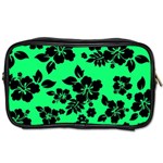 Dark Lime Hawaiian Toiletries Bags 2-Side Front