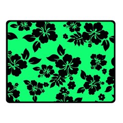 Dark Lime Hawaiian Fleece Blanket (small) by AlohaStore