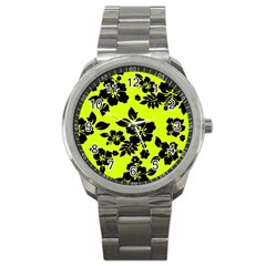 Dark Hawaiian Sport Metal Watch by AlohaStore