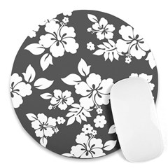 Gray Hawaiian Round Mousepads by AlohaStore