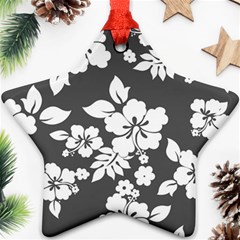 Gray Hawaiian Ornament (star)  by AlohaStore