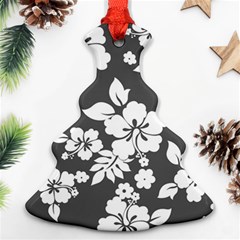 Gray Hawaiian Christmas Tree Ornament (2 Sides) by AlohaStore