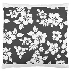 Gray Hawaiian Large Cushion Case (one Side) by AlohaStore