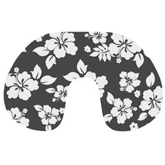 Gray Hawaiian Travel Neck Pillows by AlohaStore