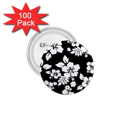 Black And White Hawaiian 1 75  Buttons (100 Pack)  by AlohaStore