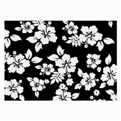 Black And White Hawaiian Large Glasses Cloth by AlohaStore