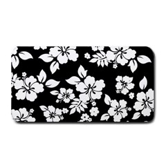 Black And White Hawaiian Medium Bar Mats by AlohaStore