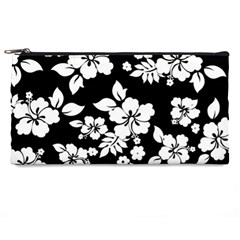 Black And White Hawaiian Pencil Cases by AlohaStore