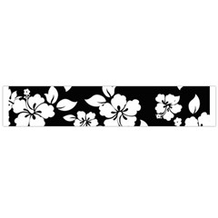 Black And White Hawaiian Flano Scarf (large) by AlohaStore