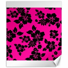 Dark Baby Pink Hawaiian Canvas 8  X 10  by AlohaStore