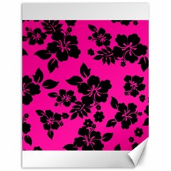 Dark Baby Pink Hawaiian Canvas 12  X 16   by AlohaStore