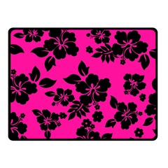 Dark Baby Pink Hawaiian Fleece Blanket (small) by AlohaStore