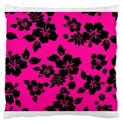 Dark Baby Pink Hawaiian Large Cushion Case (two Sides) by AlohaStore