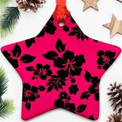 Dark Pink Hawaiian Ornament (star)  by AlohaStore