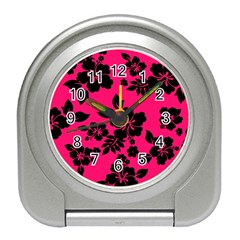 Dark Pink Hawaiian Travel Alarm Clocks by AlohaStore