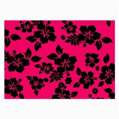 Dark Pink Hawaiian Large Glasses Cloth (2-side) by AlohaStore