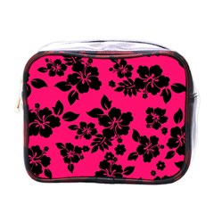 Dark Pink Hawaiian Mini Toiletries Bags by AlohaStore