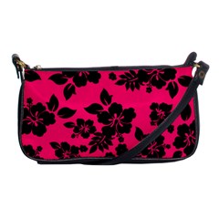 Dark Pink Hawaiian Shoulder Clutch Bags by AlohaStore