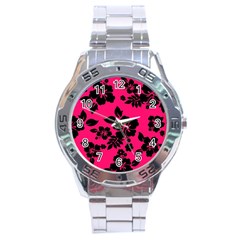 Dark Pink Hawaiian Stainless Steel Analogue Watch by AlohaStore