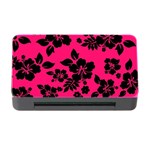 Dark Pink Hawaiian Memory Card Reader with CF Front